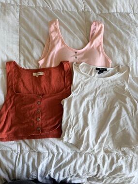 Madewell, Lucky Brand, Forever 21 — Pink, Rust, White bundle!